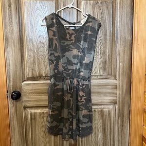Camo dress w/ keyhole back